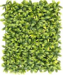 Mixed Leaf Green Wall Panel